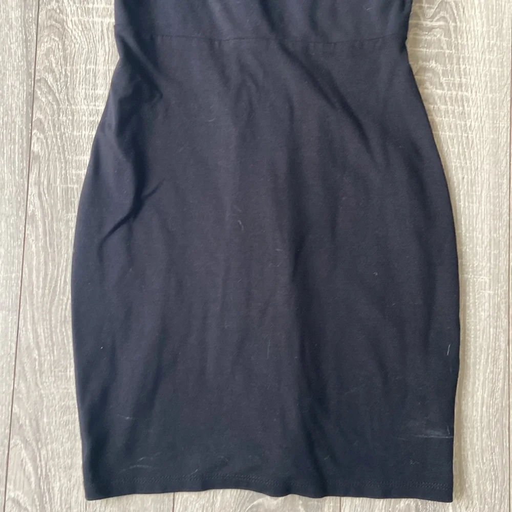 Black Square Neck Dress - Picture 3 of 6
